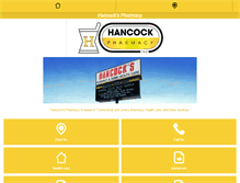 Tablet Screenshot of hancockpharmacy.com